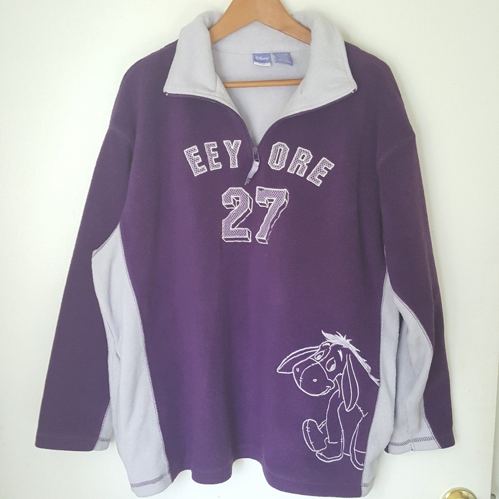 Disney Eeyore Zip-Neck Sweater